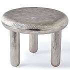Pols Potten Side Table Thick Disk Silver Metall