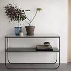 Asplund Tati Console 120 Sidobord, Char Grey / Carraramarmor Metall