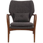 Pols Potten Chair Peggy Fabric Rough Grey (Fsc 100% Certified) Grå Textil