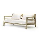Ethimo Costes Dyna Till 3-Sitssoffa, Nature White Kallskum