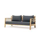 Ethimo Costes Dyna Till 3-Sitssoffa, Black Stone Kallskum