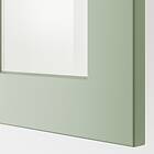 IKEA METOD / MAXIMERA Väggskåp med vitrindörr/2 lådor 40x100 cm