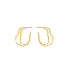 Pernille Corydon Small Double Wave Hoops Onesize