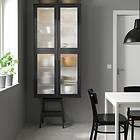 IKEA METOD Väggskåp m hyllplan/2 vitrindörrar 80x60 cm