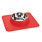 Karlie Dex Silikon hundskål 350ml, Ø 14 cm röd