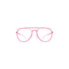 Mykita Eero Silver/Neon Pink
