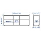 IKEA SKRUVBY Tv-bänk 156x38x60 cm