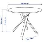 IKEA MARIEDAMM Bord 105 cm