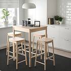 IKEA RÖNNINGE / RÖNNINGE Bord och 4 stolar 155/210x90x75 cm