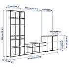 IKEA VIHALS Tv-/förvaringskombination 337x47x200 cm