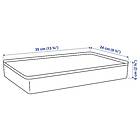 IKEA HARVMATTA Back med lock 24x35x6 cm