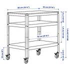 IKEA BROR Rullvagn 85x55 cm