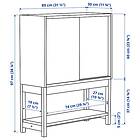 IKEA IVAR Hylla med skjutdörrar 80x30x97 cm