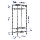 IKEA OMAR Hylla med klädstång 92x50x201 cm
