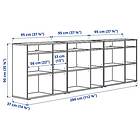 IKEA VIHALS Hyllkombination 286x37x90 cm