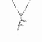 Caroline Svedbom Mini Letter F Halsband (Rhodium)