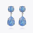 Caroline Svedbom Mini Drop Örhängen/ Ocean Blue Delite (Rhodium)