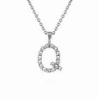 Caroline Svedbom Mini Letter Q Halsband (Rhodium)