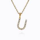 Caroline Svedbom Mini Letter U Halsband (Guld)