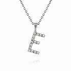 Caroline Svedbom Mini Letter E Halsband (Rhodium)