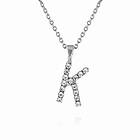 Caroline Svedbom Mini Letter K Halsband (Rhodium)