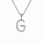 Caroline Svedbom Mini Letter G Halsband (Rhodium)