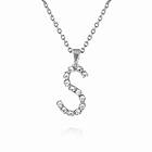 Caroline Svedbom Mini Letter S Halsband (Rhodium)