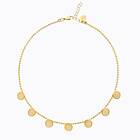Caroline Svedbom Multi Coin Halsband / Crystal (Guld)