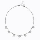 Caroline Svedbom Multi Coin Halsband / Crystal (Rhodium)