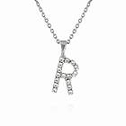 Caroline Svedbom Mini Letter R Halsband (Rhodium)