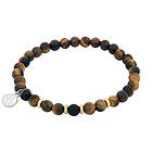 by BILLGREN Beadsarmband, Tigeröga Onyx, brun/svart/guld 8162