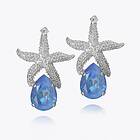 Caroline Svedbom Sea Star Drop Örhängen / Ocean Blue Delite (Rhodium)