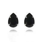 Caroline Svedbom Örhängen Mini Drop Stud Jet (Rhodium)