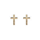 Emma Israelsson Branch Cross Pin Earrings Gold Ear105