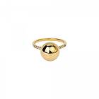 Emma Israelsson Globe Ball White Stone Ring Guld Ring146 17