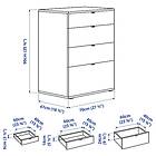 IKEA VIHALS Förvaringskombination 165x47x90 cm