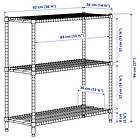 IKEA OMAR Hylla 92x36x94 cm