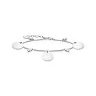 Thomas Sabo Armband med tre hängsmycke och vita stenar silver - A1962-051-21