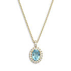 Lily and Rose Luna Halsband Aquamarine (Guld) 41081