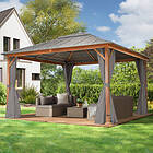 TOOLPORT Paviljong, Forest Superior, 4x4m i ek-look