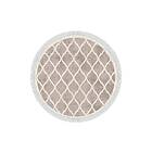 Alanur Home Teppe 100x100 cm Cremevit/Brun 392ANR2143