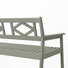 IKEA BONDHOLMEN Bänk med ryggstöd, utomhus