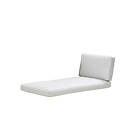 Cane-Line Connect Schäslongmodul dynsats tyg natté white