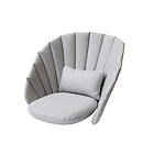Cane-Line Peacock loungefåtöljdyna tyg natté light grey