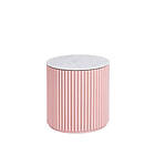 Asplund Petit Palais sidobord dusty pink, h42, topp carraramarmor