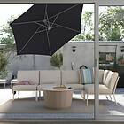 IKEA HISSÖ Parasol, frihängande med fot 300 cm