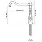 IKEA GLITTRAN Köksblandare Höjd: 28 cm