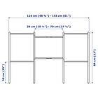 IKEA BROGRUND Utdragbart handduksställ Bredd: 124 cm