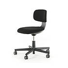 Vitra Rookie kontorsstol Plano nero-stativ deep black