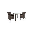 Möbelset WICKER bord och 2 stolar 73x73xH71cm K133481